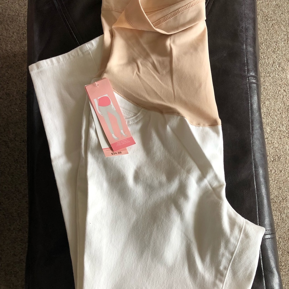 NWT Liz Lange for Target White Maternity Jeans
